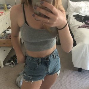 Levi high-waisted shorts